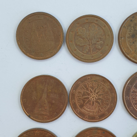 Монеты 1/2/5/20 центов, года 2000-2013, 28 штук. Картинка 11